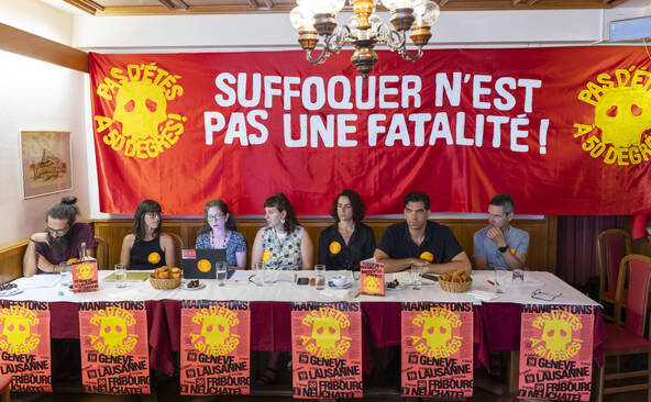 Manifestations à Genève et Lausanne contre l'inaction climatique