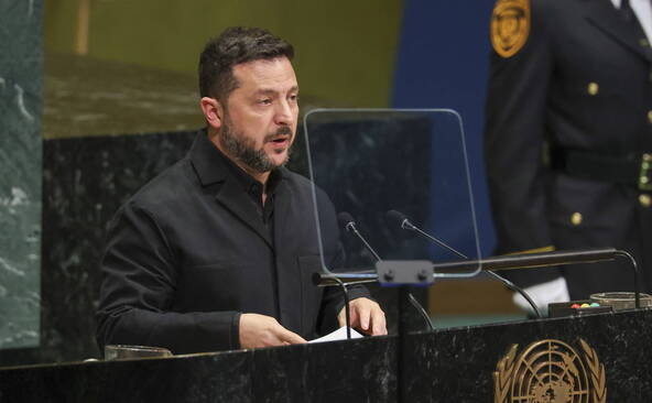 A l'ONU, Zelensky dénonce « la folie » de Poutine