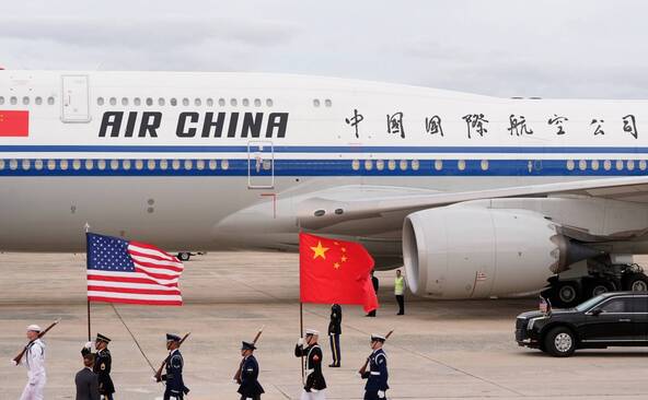 Rencontre: le président chinois Xi est arrivé aux Etats-Unis