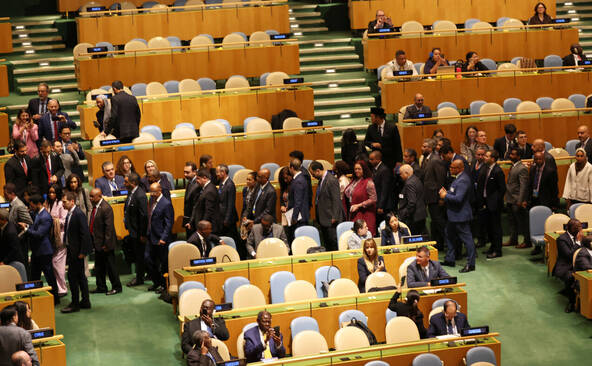 ONU:des diplomates quittent la salle avant le discours de Netanyahu