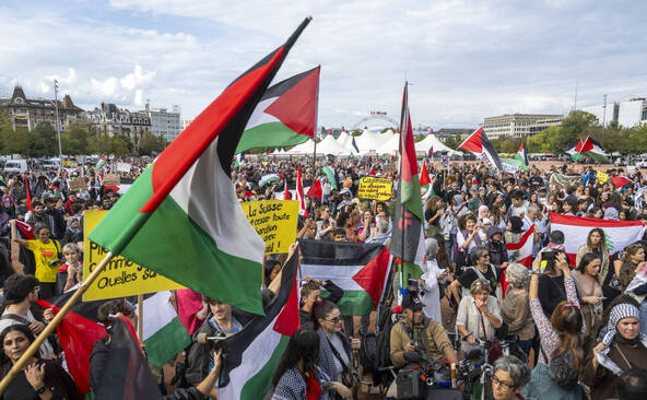 Une manif à Genève exige de la Suisse des sanctions contre Israël