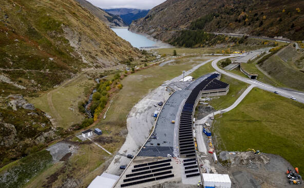Tunnel du Grand-St-Bernard SA va se doter de 1000 panneaux solaires