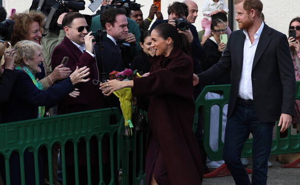 Harry et Meghan font leur première sortie publique au Royaume-Uni