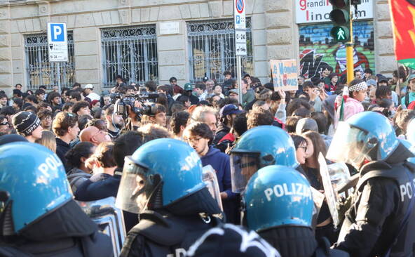 Les forces de sécurité déployées pour les manifestations en Italie