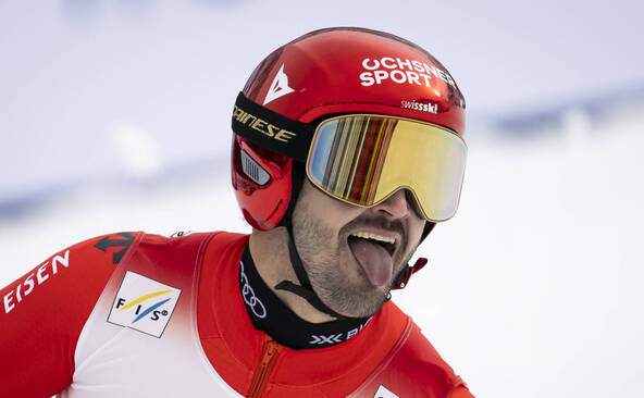 Meillard et Odermatt sur le podium, derrière Braathen
