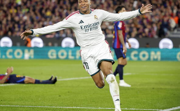 Espagne: le Clasico pour le Real Madrid grâce à Mbappé