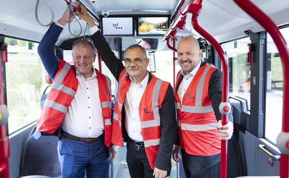 Etape clé vers la décarbonation des bus TPF à Fribourg