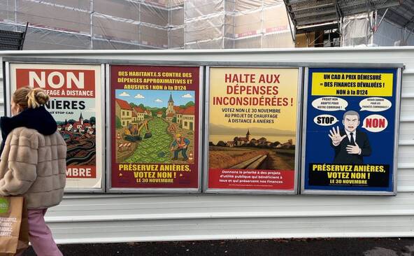 Anières refuse très largement un réseau de chauffage à distance