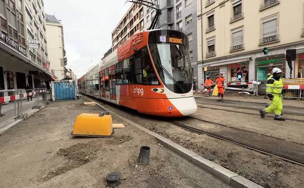 Retour des trams à la rue de Carouge demain