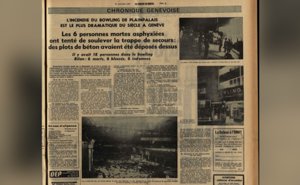 Bowling de Plainpalais: l’incendie qui a changé les règles de sécurité à Genève