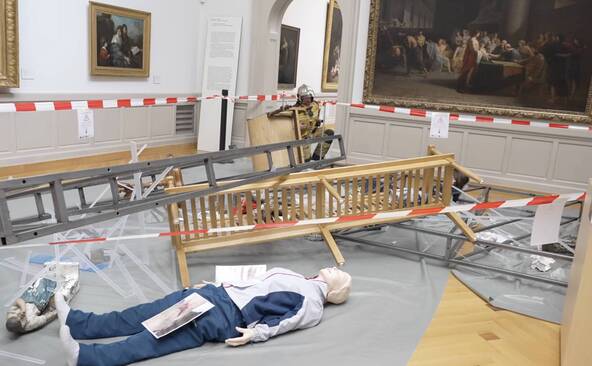 Exercice au MAH pour préserver les biens culturels