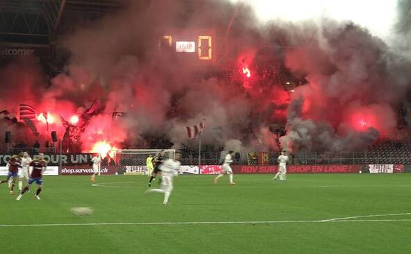 Servette sanctionné à cause des fumigènes de ses ultras