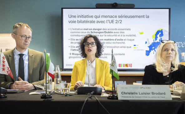 Les cantons de Suisse occidentale contre l'initiative de l'UDC