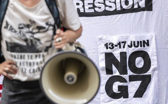 La coalition No-G7 s'inquiète de la sécurité de la manif sur le parcours imposé