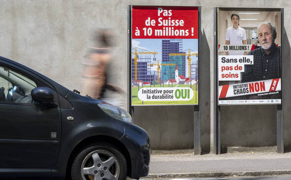 Les Suisses rejettent l'initiative «Pas de Suisse à 10 millions»