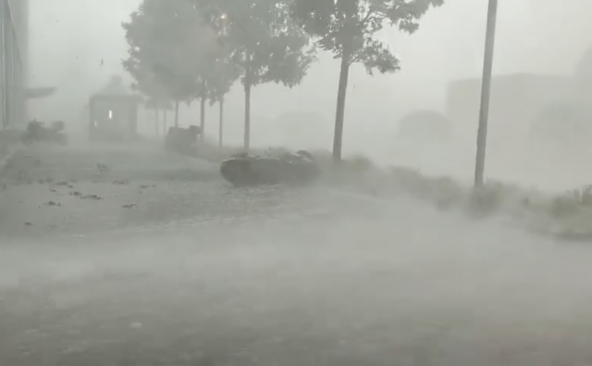 Un violent orage s'est abattu sur le canton lundi soir