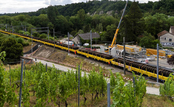 CFF: ni CEVA ni TGV à La Plaine (GE) pendant 3 semaines de travaux