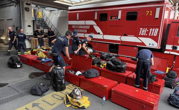 Les incendies en France vont encore occuper les pompiers genevois