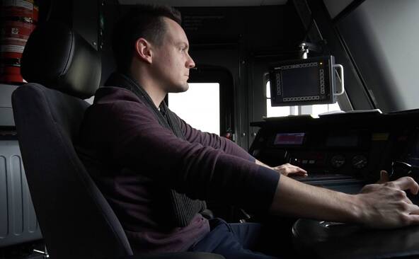 Dans la cabine de François, pilote de train aux CFF