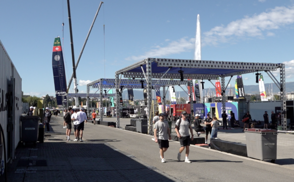 Dans les coulisses de l'étape genevoise de Sail GP