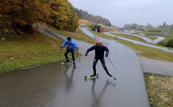 Pour les jeunes fondeurs genevois, l’hiver commence sur le bitume